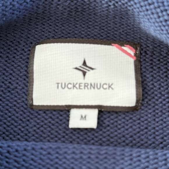 TUCKERNUCK Navy Cotton Americana Sweater | Sz Med - Picture 7 of 12